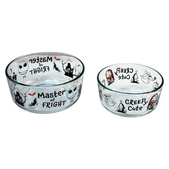 Pyrex Halloween Bowls Lot 2 Master of Fright Creepy Cute Nightmare Before Xmas - Picture 5 of 12